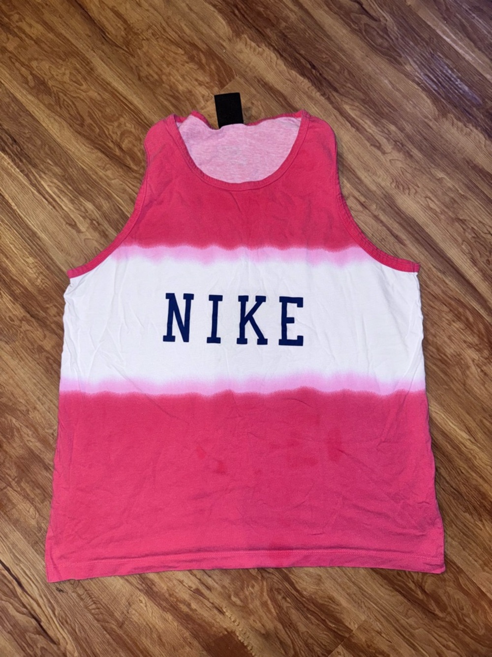 Nike Americana Tank Ombre Salmon White Mens size XL Sportsware Black Tag Standar